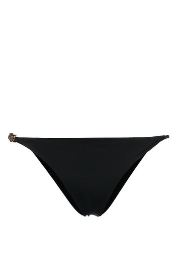 Versace Slip bikini con dettaglio Greca - Nero