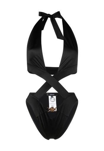 Versace Medusa tie-fastening one-piece - Nero