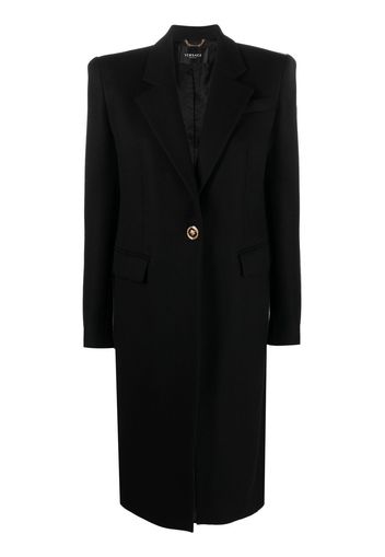 Versace Medusa-button single-breasted coat - Nero