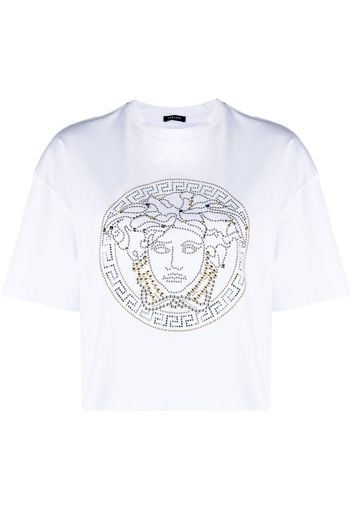 Versace T-shirt con stampa Medusa - Bianco