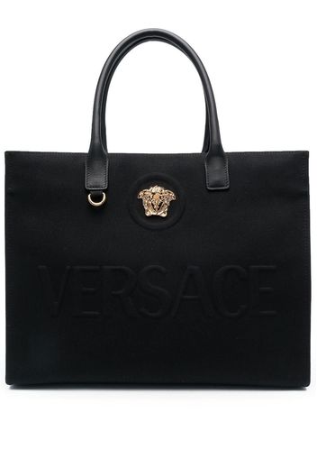 Versace La Medusa canvas tote bag - Nero