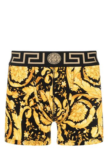 Versace Boxer Barocco con stampa - Nero