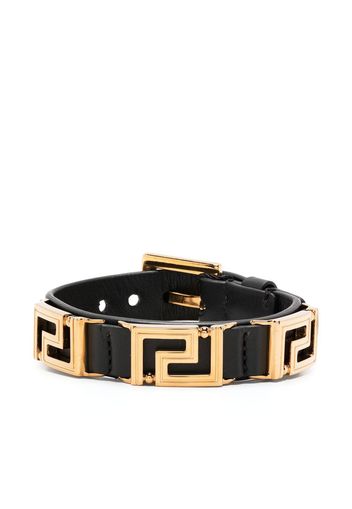 Versace Bracciale con motivo Greca - Nero