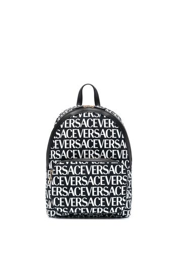 Versace logo-print backpack - Nero