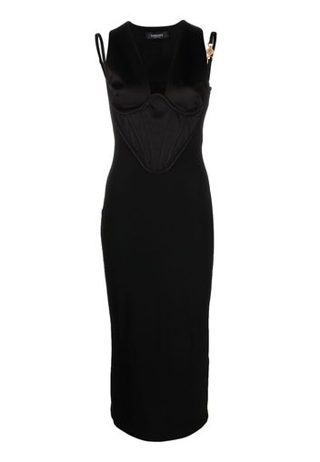 Versace corset midi dress - Nero