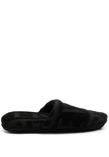 Versace Slippers con logo - Nero