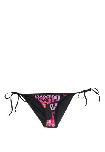 Versace floral-print bikini bottoms - Nero