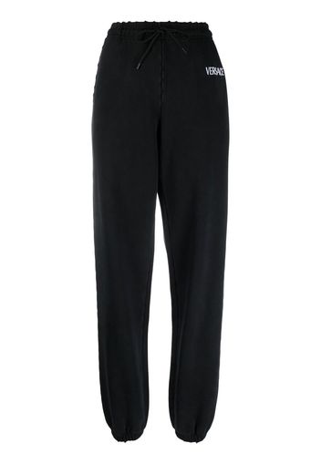 Versace logo-print track pants - Nero