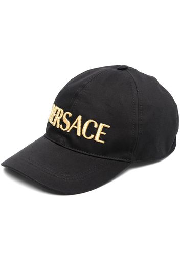 Versace logo-embroidered baseball cap - Nero