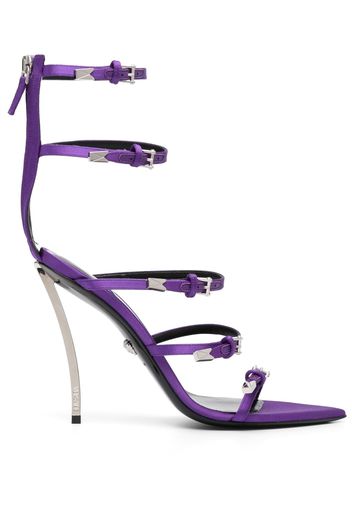 Versace Pin-Point 130mm leather sandals - Viola