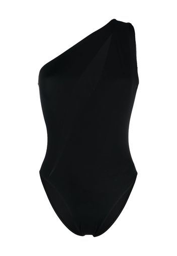 Versace one-shoulder swimsuit - Nero