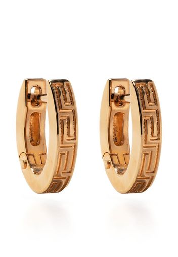 Versace Greca-embossed hoop earrings - Oro