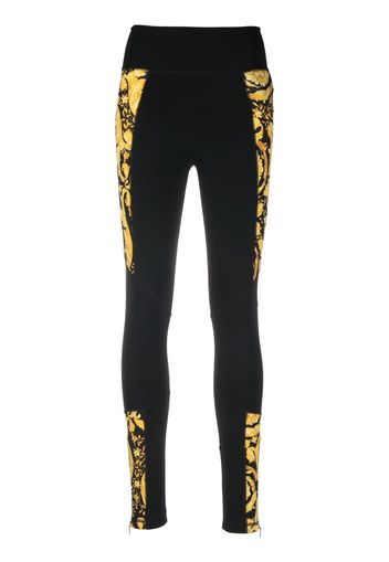 Versace Barocco-print leggings - Nero