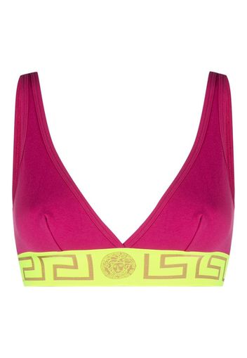 Versace Greca-print bra - Rosa