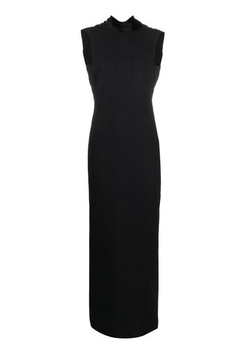 Versace draped open-back dress - Nero