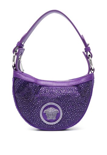 Versace Repeat crystal-embellished shoulder bag - Viola