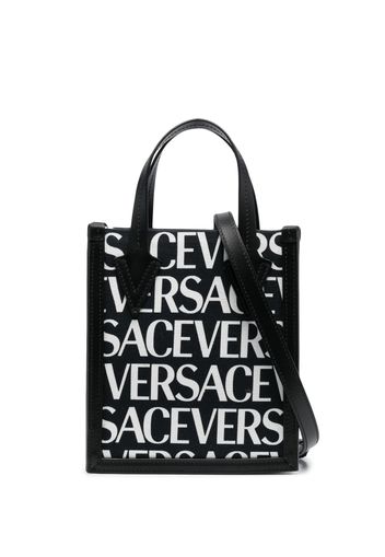 Versace logo-print tote bag - Nero