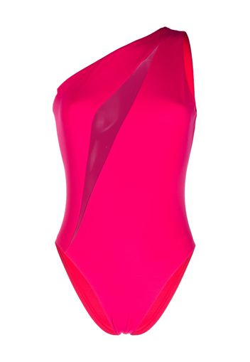 Versace one-shoulder swimsuit - Rosa