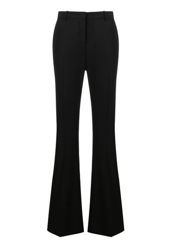 Versace virgin wool flared trousers - Nero