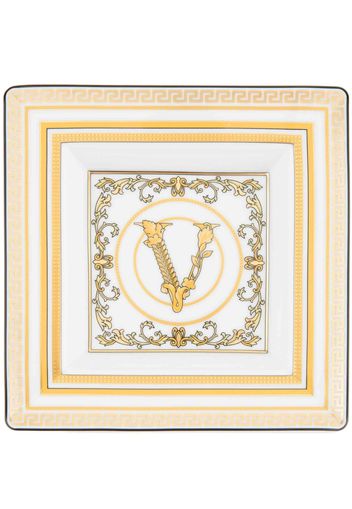 Versace Virtus Gala porcelain plate - WHITE/BEIGE