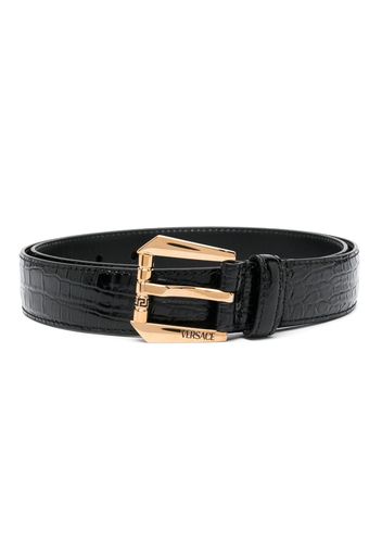 Versace La Greca leather belt - Nero