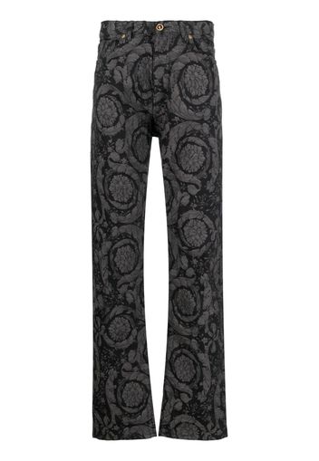 Versace Jeans dritti jacquard - Grigio