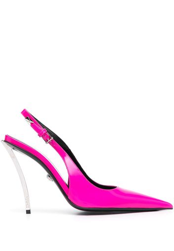 Versace Pin Point 115mm slingback pumps - Rosa