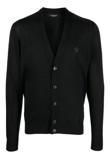 Versace Medusa Head embroidered cardigan - Nero