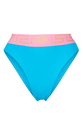 Versace Slip bikini con stampa - Blu