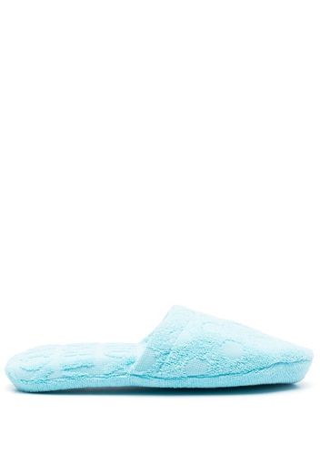 Versace Slippers con logo - Blu