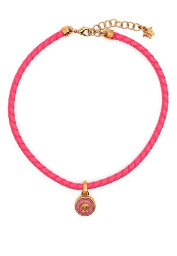 Versace Medusa Head leather necklace - Rosa