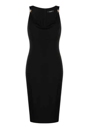 Versace Medusa Head-motif straps fitted dress - Nero