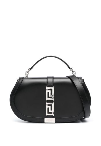 Versace Greca Goddess leather shoulder bag - Nero