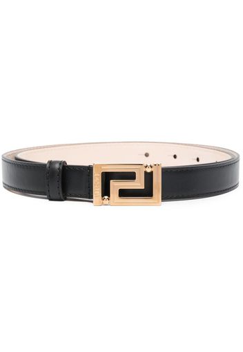 Versace Greca Goddess leather belt - Nero