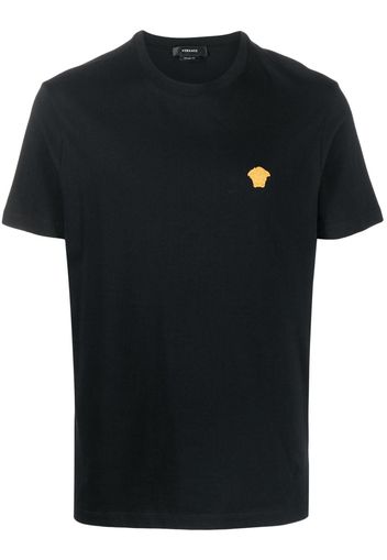 Versace Medusa-embroidered cotton T-shirt - Nero