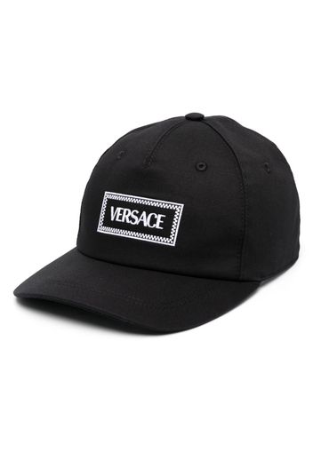 Versace embroidered-logo baseball cap - Nero