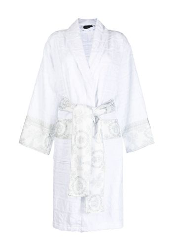 Versace I Love Baroque cotton bathrobe - Bianco