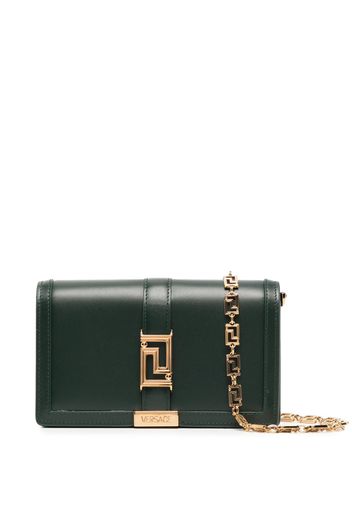 Versace Borsa mini Greca Goddess in pelle - Verde