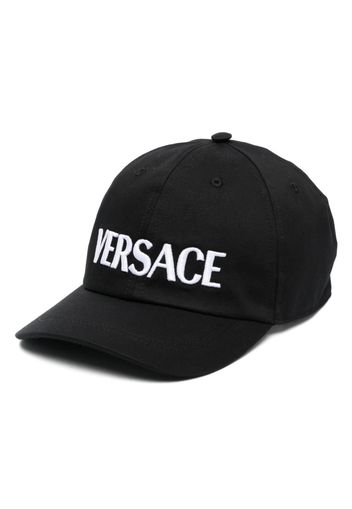 Versace embroidered-logo baseball cap - Nero