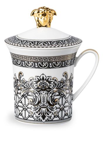 Versace Marqueterie porcelain lid mug - Toni neutri