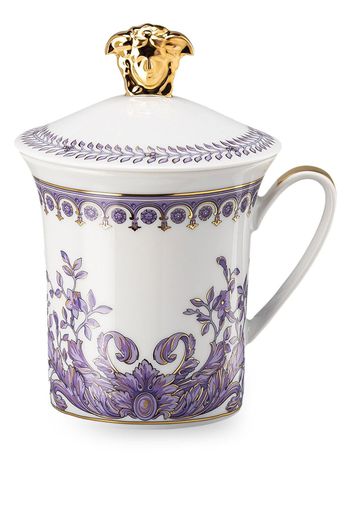 Versace Grand Divertissement porcelain lid mug - Toni neutri