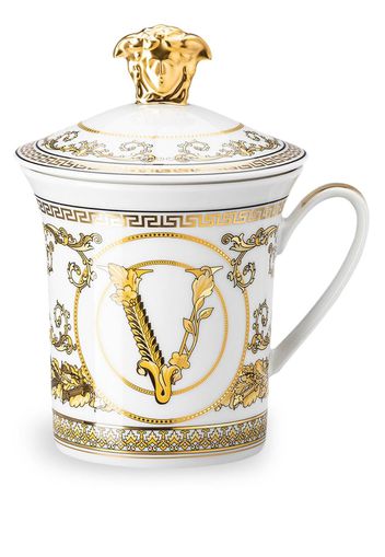 Versace Virtus Gala porcelain lid mug - Toni neutri