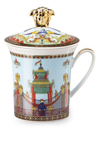 Versace Marco Polo porcelain lid mug - Multicolore