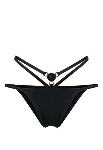 Versace Medusa-plaque strappy bikini bottoms - Nero