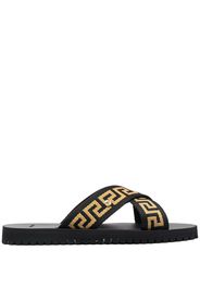 Versace Sandali con motivo Chiave Greca - Nero