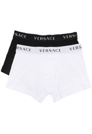 Versace Set boxer con stampa - Nero