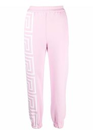 Versace logo stripe track pants - Rosa