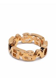 Versace logo letter ring - Oro