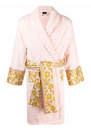 Versace Abito da sera Barocco con cintura - Rosa