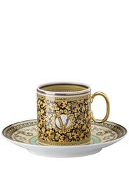 Versace Barocco Mosaic espresso cup and saucer - Bianco